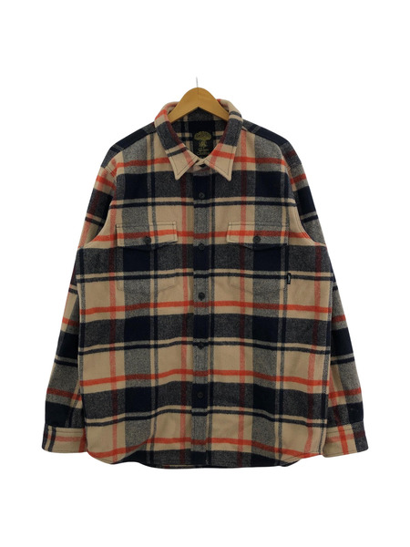 . ジャケット GREENCLOTHING ウールフランネル チェック XL