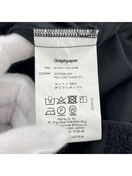 graphpaper パンツ Stretch Typewriter Slim Chef Pants ブラック