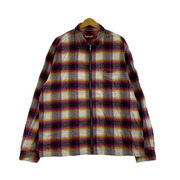 Supreme ジャケット 24ss Shadow Plaid Flannel Zip Up Shirt L