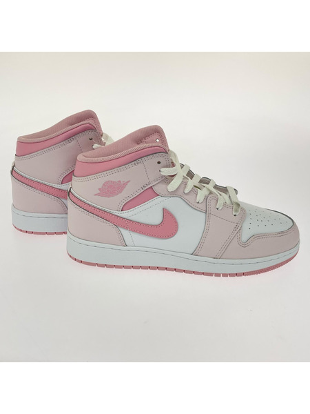 NIKE スニーカー Air Jordan 1 Mid Pearl Pink 25cm