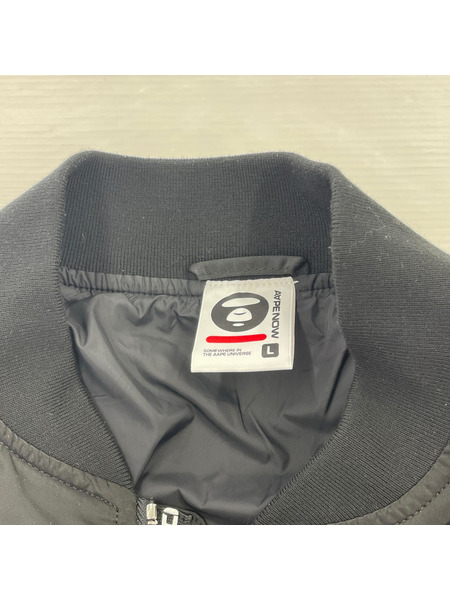 A BATHING APE ブルゾン・ジャンパー AAPE OW MA-1 JACKET ブラック L