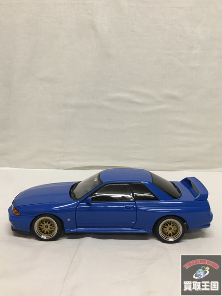 AUTOart 1/18 NISSAN SKYLINE  GT-R (R32) V-SPEC 2 TUNED バージョン ブルー