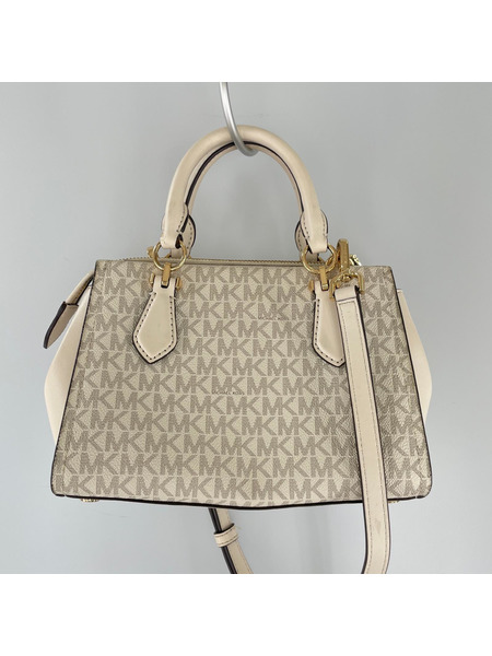 MICHAEL KORS MARILYN MKシグネイチャー クロスボディバッグ アイボリー