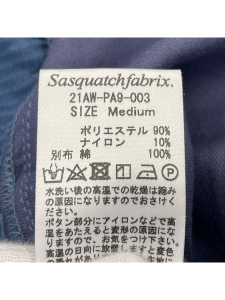 SASQUATCHfabrix. パンツ CORDUROY FLARE 5 POCKET PANTS 青