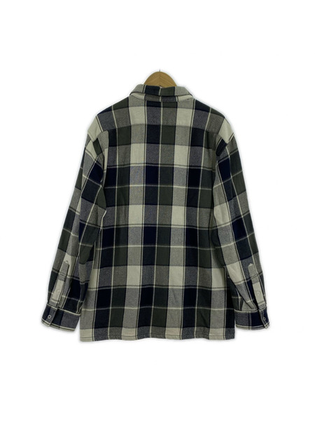 SEQUEL 長袖シャツ CHECK NEL SHIRT グレー L