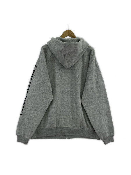 WTAPS パーカー(ジップアップ) ロゴプリント グレー X 03