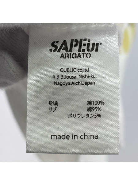 SAPeur 半袖Tシャツ・カットソー ビックリマン/L/ホワイト/A0024-307