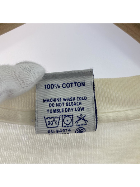 STUSSY 半袖Tシャツ・カットソー 00s USA製 銀タグ ワールドツアーTee 白 (M)