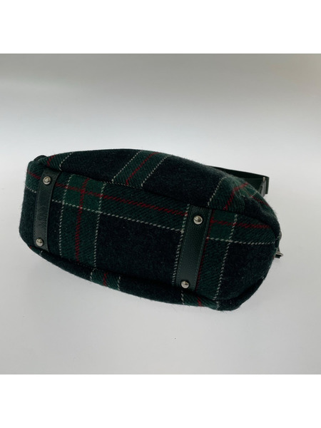 muta ハンドバッグ Harris tweed ウール チェック 2WAY