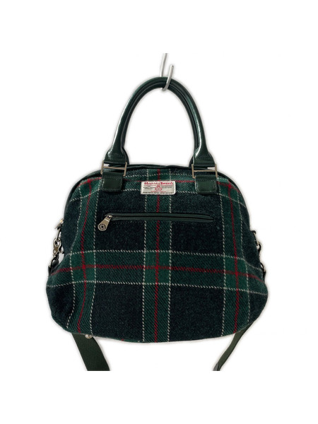 muta ハンドバッグ Harris tweed ウール チェック 2WAY