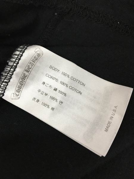 CHROME HEARTS 半袖Tシャツ・カットソー 胸LOGO TEE (M) 黒