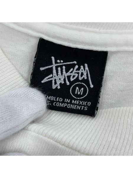 STUSSY シャドーマン ラスタカラー Tシャツ 白 (M)