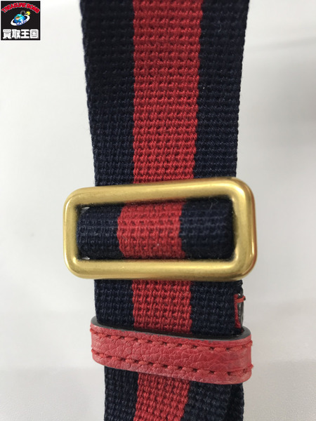 GUCCI  ボディバッグ シェリーライン レザー スモールベルトバッグ 赤 527792