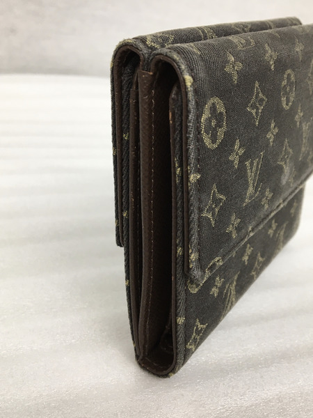 LOUIS VUITTON　コンパクトウォレット モノグラム・ミニ・ラン ポルトモネ ビエ カルト クレディ エベヌ