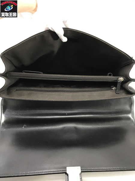 フェラガモ ショルダーバッグ レザーブリーフケース 黒