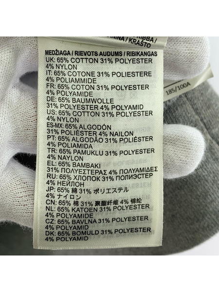 DIESEL ワッフルジップパーカー グレー (L)