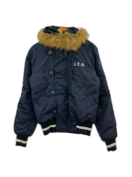 uniform experiment ミリタリージャケット ×ALPHA N-2B ネイビー S