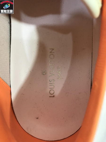 LV/オリライン ダミエ スニーカー オレンジ size25.5[値下]