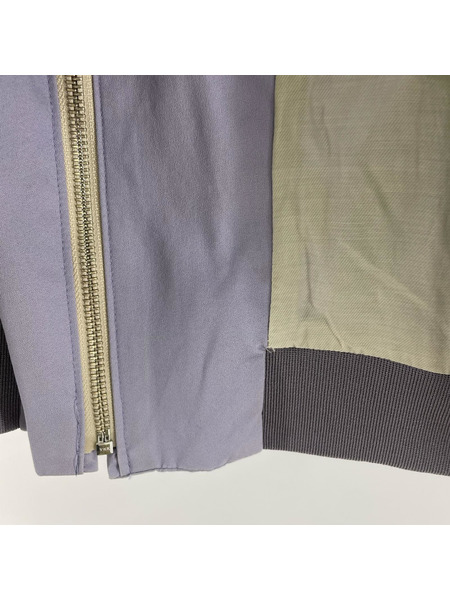 URU ジャケット OVERSIZED ZIP UP BLOUSON ムラサキ（1）