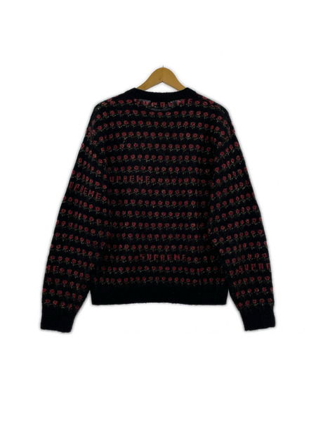 Supreme ニット・セーター Flowers Metallic Sweater Black S