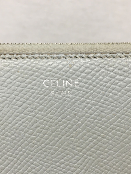 CELINE ラウンドジップウォレット グレー[値下]