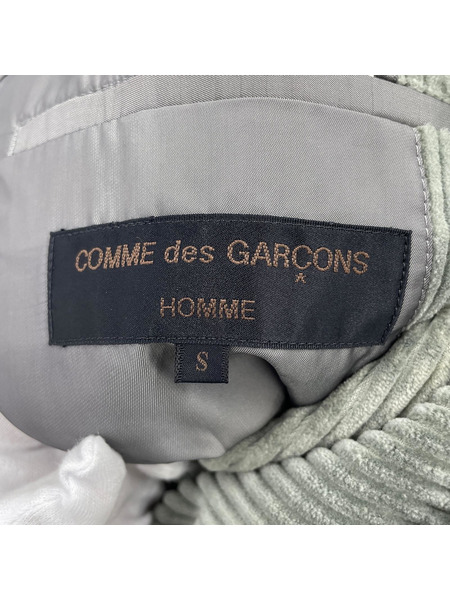 COMME des GARCONS HOMME 90s 太畝 コーデュロイジャケット S グレー