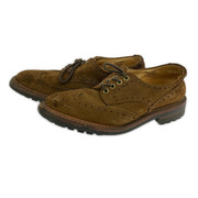 Tricker's ウイングチップ スエード茶（８J）