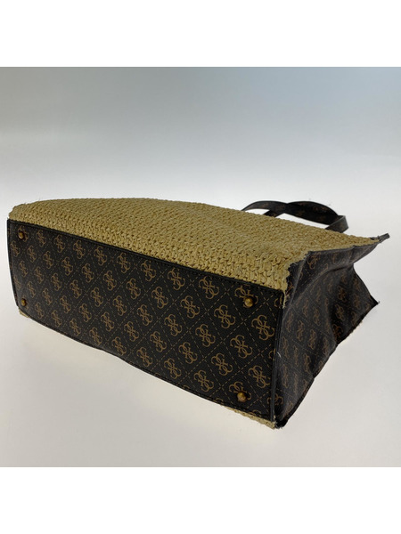 GUESS トートバッグ KASINTA RAFFIA TOTE