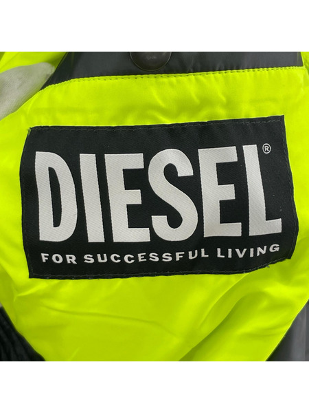 DIESEL ダウンジャケット A01548-W-RUSSELL-LONG-THERMO (S) ブラック