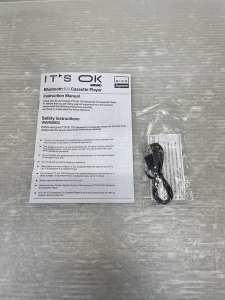 Supreme×MINM 22ss IT'S OK TOO Cassette Player カセットプレーヤー