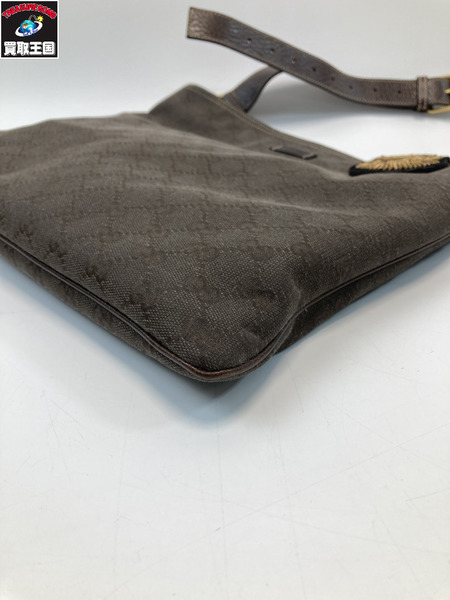 GUCCI グッチ 201446 GGキャンバス ショルダーバッグ ブラウン系