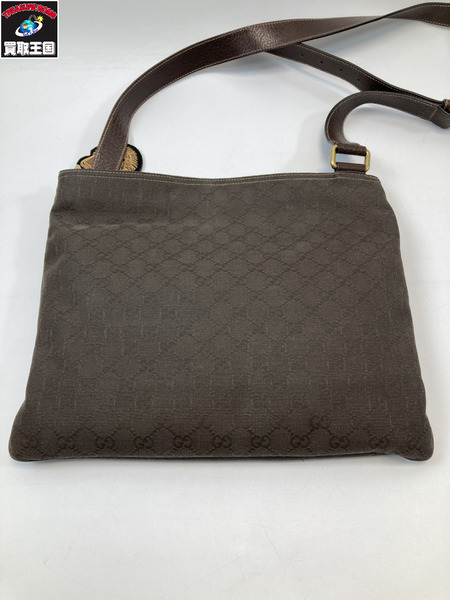 GUCCI グッチ 201446 GGキャンバス ショルダーバッグ ブラウン系