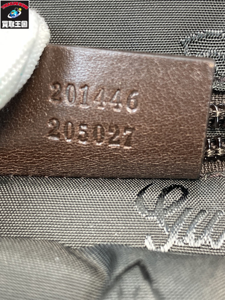 GUCCI グッチ 201446 GGキャンバス ショルダーバッグ ブラウン系
