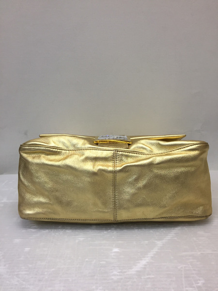 90s~/FENDI/マンマバケット/ラインストーン/シャンパンゴールド/ハンドバッグ[値下]