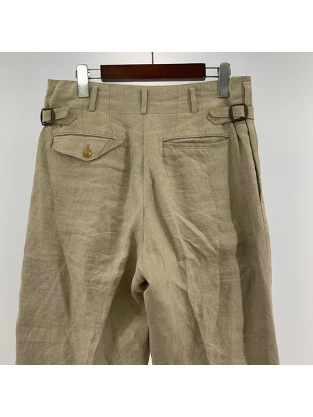 Y's for men 90s~ 初期 白タグ アジャスター付 リネンスラックス S ベージュ