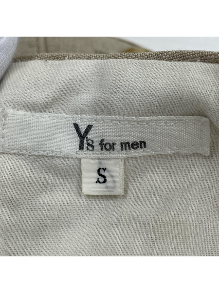 Y's for men 90s~ 初期 白タグ アジャスター付 リネンスラックス S ベージュ