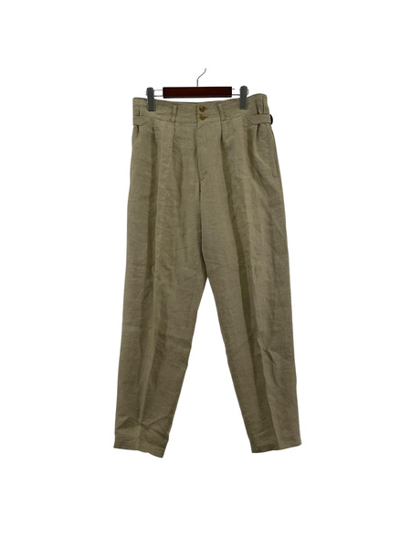 Y's for men 90s~ 初期 白タグ アジャスター付 リネンスラックス S ベージュ
