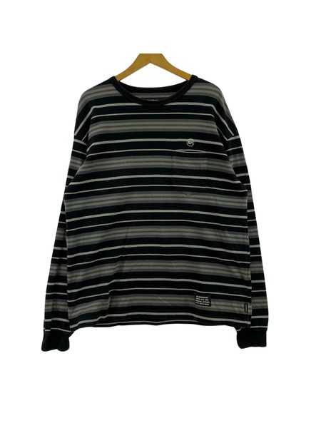 NEIGHBORHOOD 長袖Tシャツ・カットソー 22AW/L/ボーダー/222UWNH-CSM01[値下]