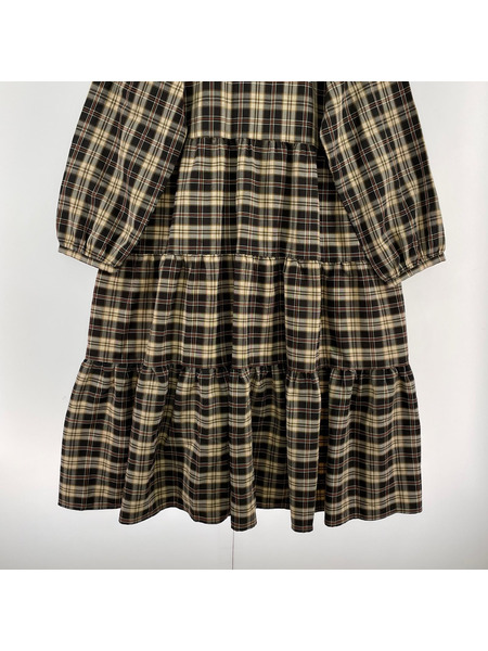 PINK HOUSE 長袖ワンピース チェックワンピース