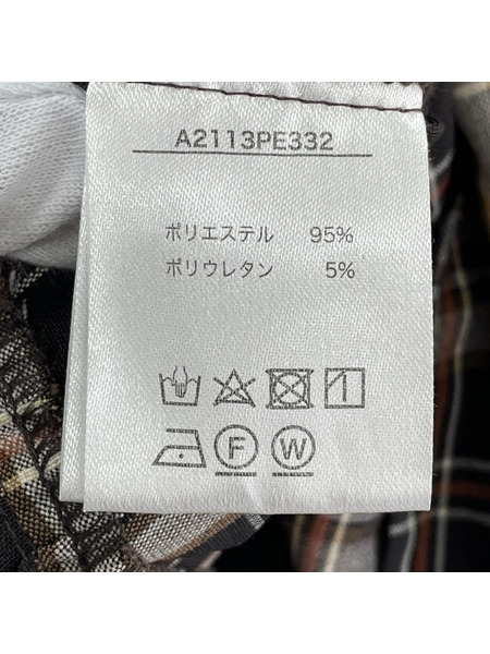 PINK HOUSE 長袖ワンピース チェックワンピース