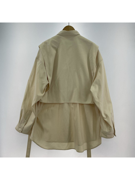 MAISON SPECIAL ジャケット オーバーレイヤリングシャツコート