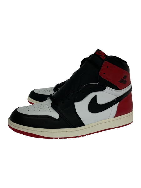 NIKE スニーカー AJ1 Retro High Black Toe/30cm/