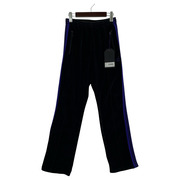 Needles ベロア トラックパンツ XS ブラック×パープル GL221C