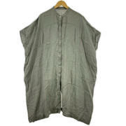 evam eva　linen wide shirt robe M E251T 243