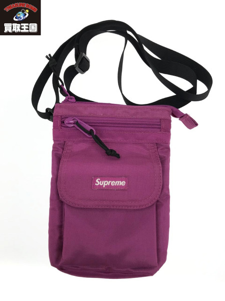 【美品】supreme shoulder bag 紫 purple