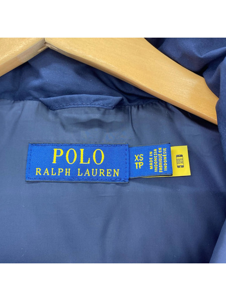 POLO RALPH LAUREN ダウンジャケット ダウンベスト 紺 XS