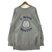 Champion スウェット・トレーナー REVERSE WEAVE USA製 カレッジロゴ グレー XXL