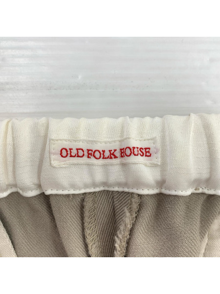 パンツ OLD FOLK HOUSE ウールパンツ 2 ベージュ