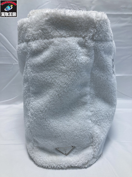 PRADA 1BG130 テリートートバッグ ホワイト プラダ