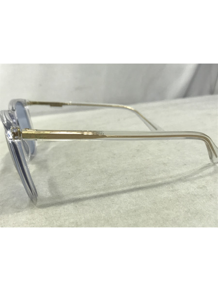 小物 GUCCI クリアブルー サングラス ケース付き